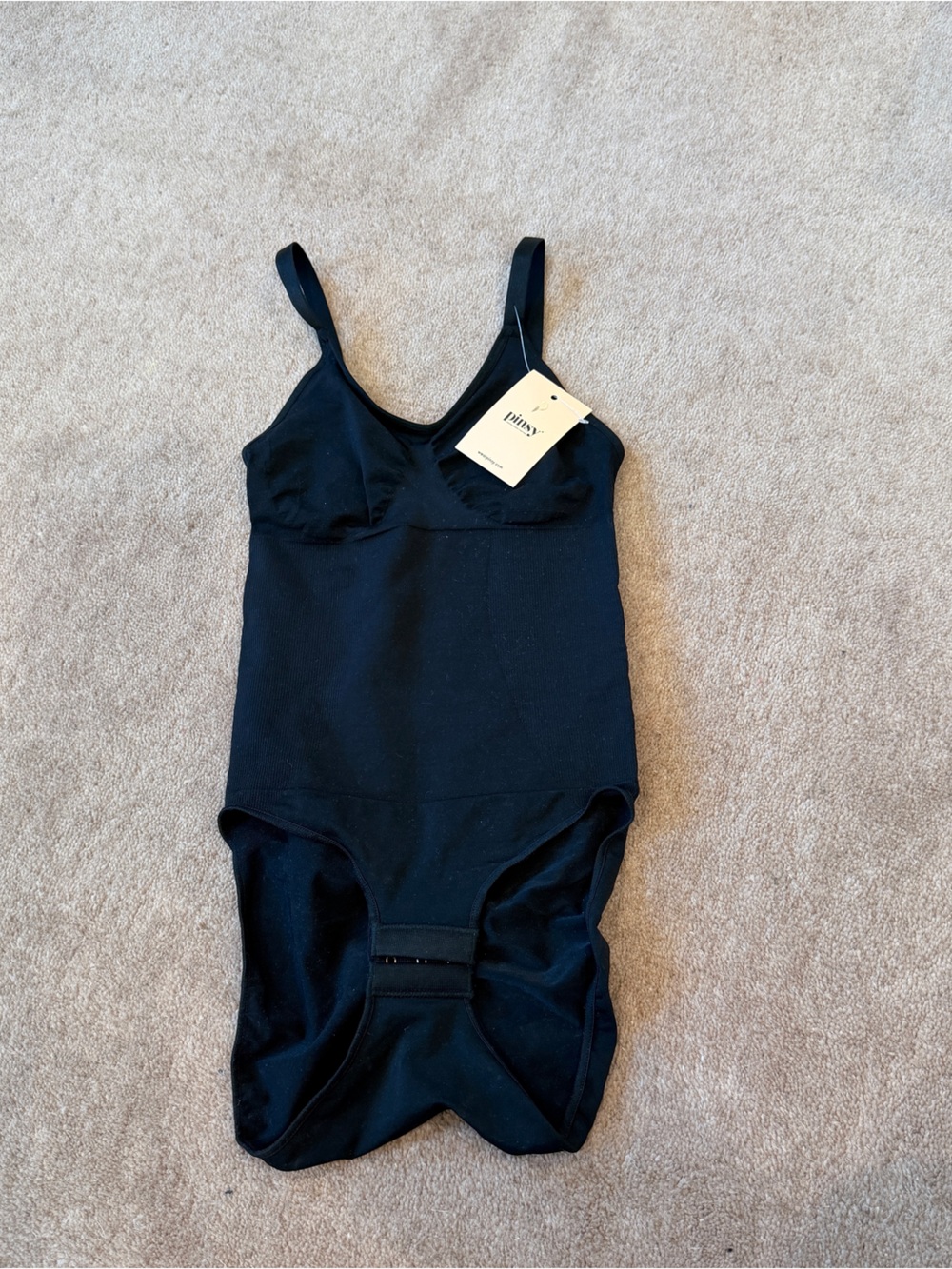 Pinsy Black Shapewear Bodysuit Small